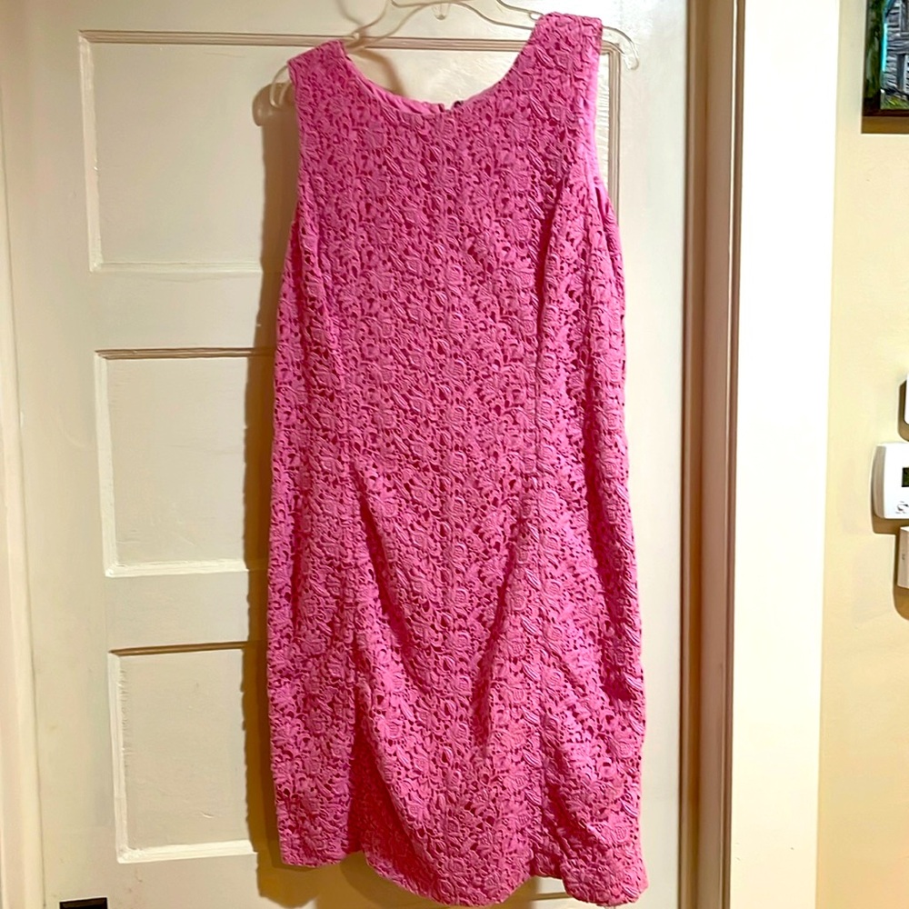 Talbots 16 Lace Cotton Sheath Dress